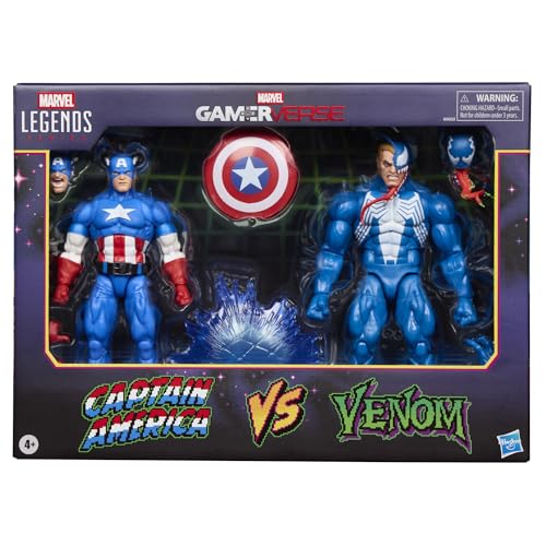 Marvel Legends Gamerverse Captain America vs Venom 6-Inch Action Figures