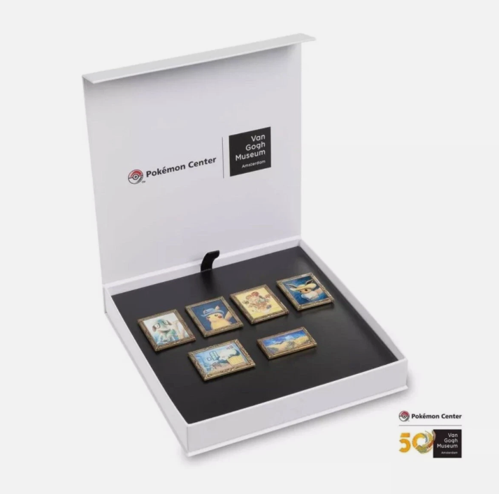 Pokemon Center x Van Gogh Museum Pin Box Set