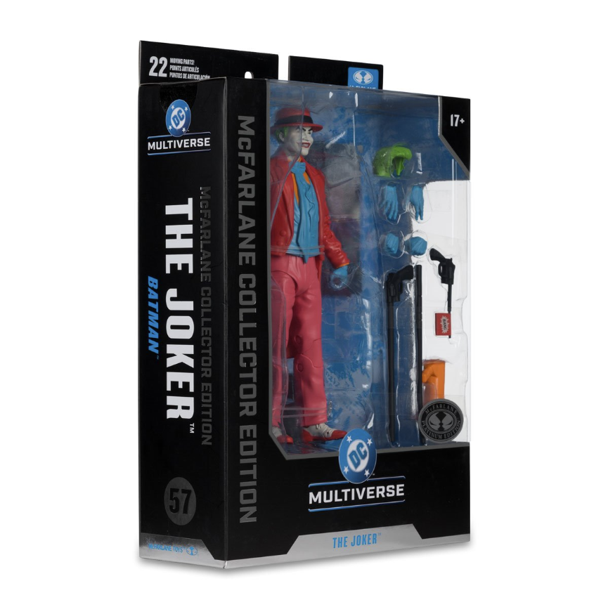 McFarlane Toys - DC Multiverse The Joker (Batman) 7in Action Figure McFarlane Collectors Platinum Edition #57 (Chase Variant)