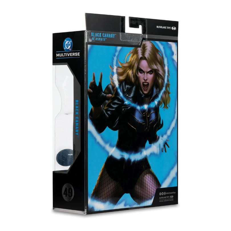 McFarlane Toys - DC Multiverse Black Canary (DC Rebirth) 7in Action Figure McFarlane Collector Platinum Edition #54 (Chase Variant)