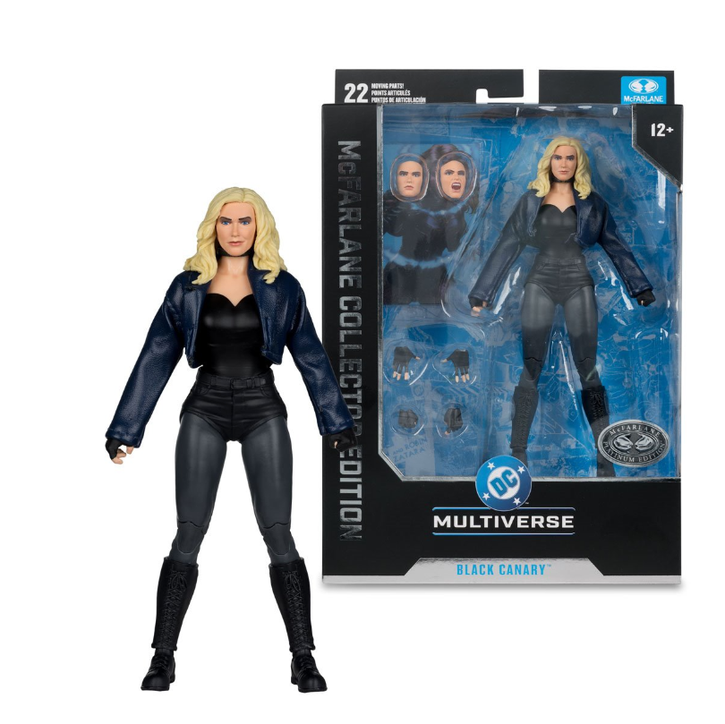 McFarlane Toys - DC Multiverse Black Canary (DC Rebirth) 7in Action Figure McFarlane Collector Platinum Edition #54 (Chase Variant)