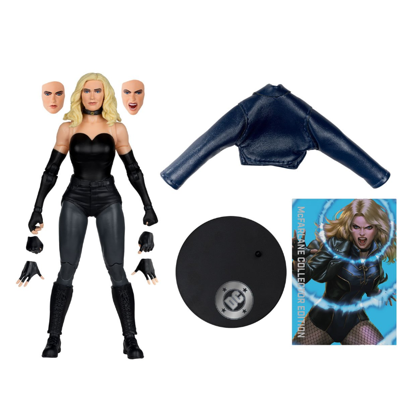 McFarlane Toys - DC Multiverse Black Canary (DC Rebirth) 7in Action Figure McFarlane Collector Platinum Edition #54 (Chase Variant)