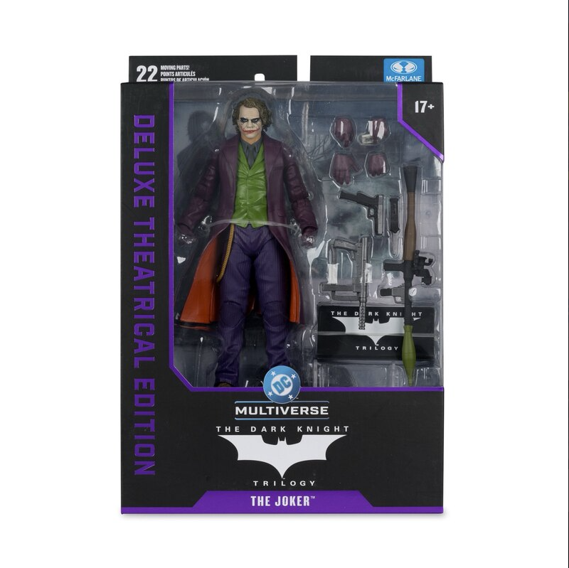 McFarlane Toys - DC Multiverse The Joker (The Dark Knight) 7in Action Figure (Deluxe Theatrical Edition)