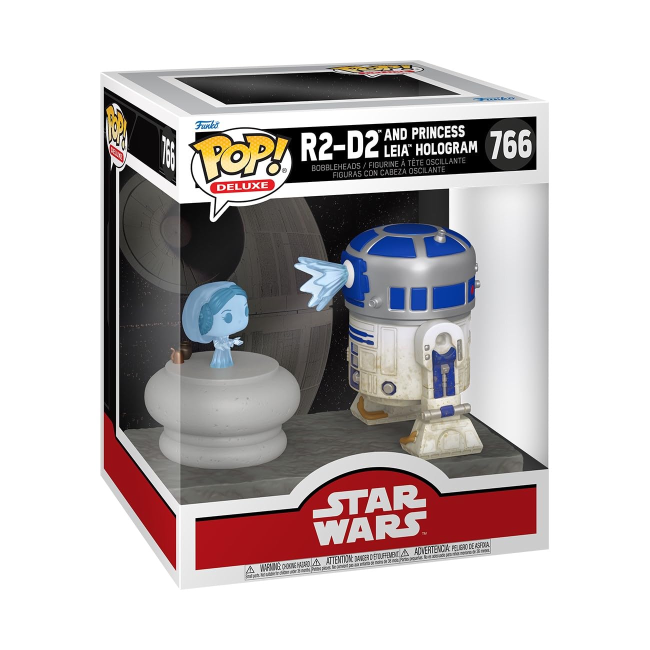 Funko Pop! Deluxe Star Wars R2-D2 with Leia #766